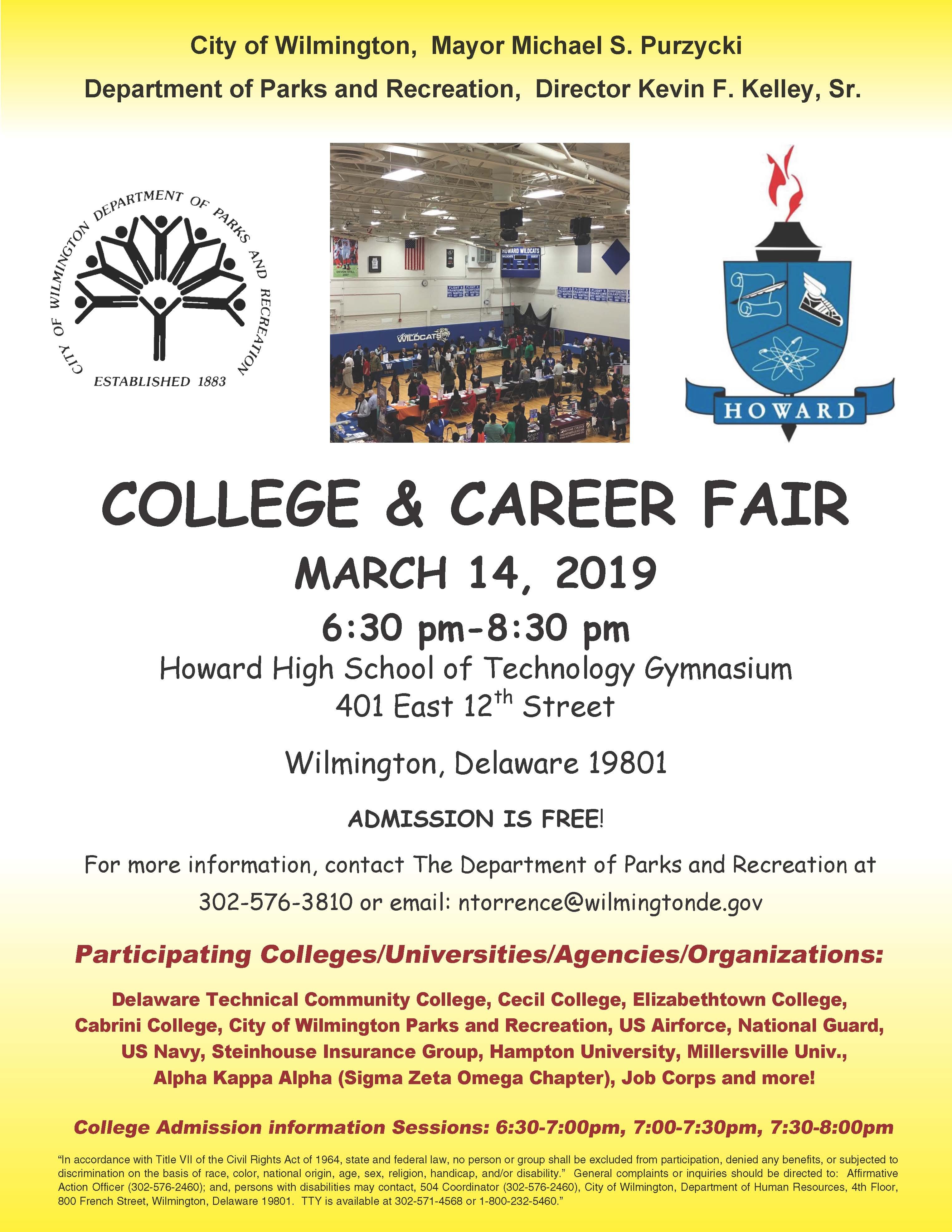 College and career fair to be held at Howard High next week