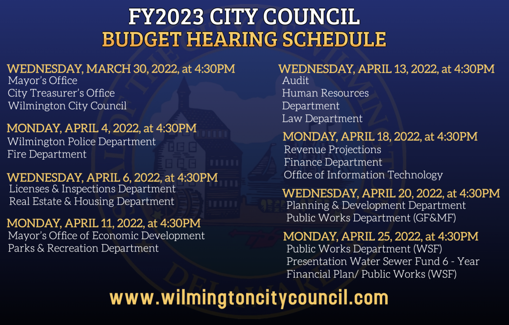 Fiscal Year 2023 Budget Address and Budget Hearings Newsletter